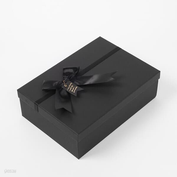 모던블랙 리본 선물상자(28x20cm)  선물포장 케이스9-22