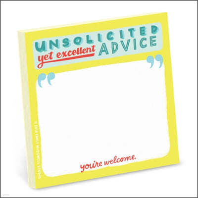 Em & Friends Unsolicited Advice Sticky Note