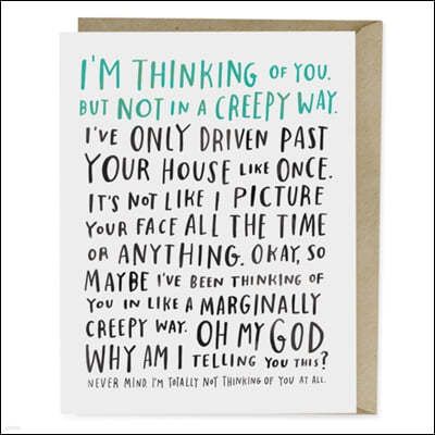 Em & Friends Awkward Thinking Of You Card