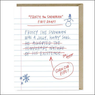 Em & Friends First Draft Lyrics Frosty Card
