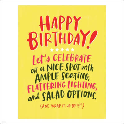 Em & Friends Ample Seating Birthday Card