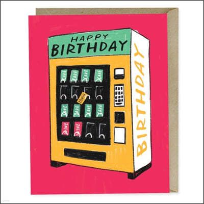 Em & Friends Happy Birthday Vending Machine Card