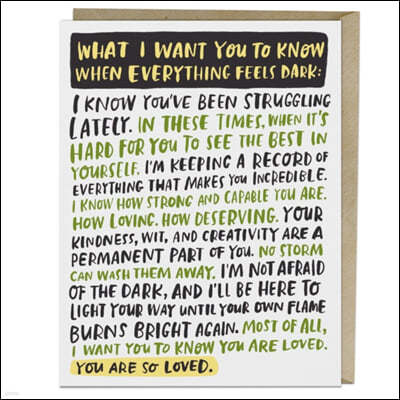 Em & Friends Everything Dark Empathy Card