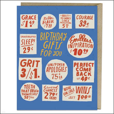 Lisa Congdon Store Signs Birthday Card