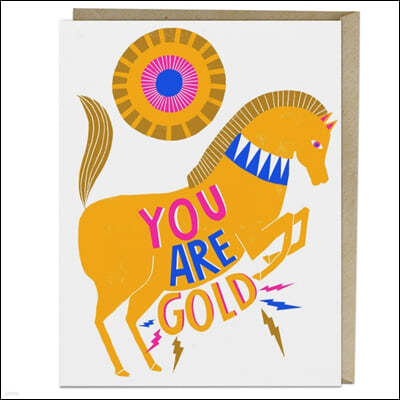 Lisa Congdon You Are Gold Card