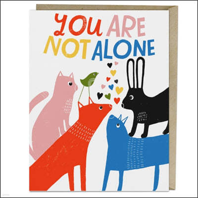 Lisa Congdon You Are Not Alone Card