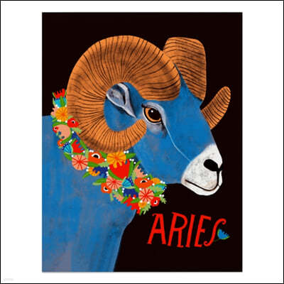 Lisa Congdon for Em & Friends Aries Card