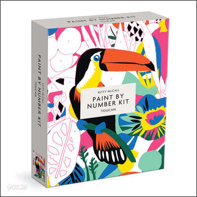 Kitty McCall Toucan Paint By Number Kit – Inkl. Leinwand, Farben, Pinsel & Staffelei