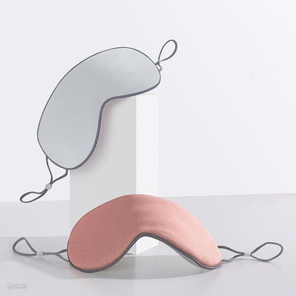 딥슬리핑 양면 수면안대 2p세트(그레이블루+핑크)