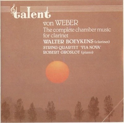 베버 - 클라리넷 협주곡 - WALTER BOEYKENS(클라리넷)