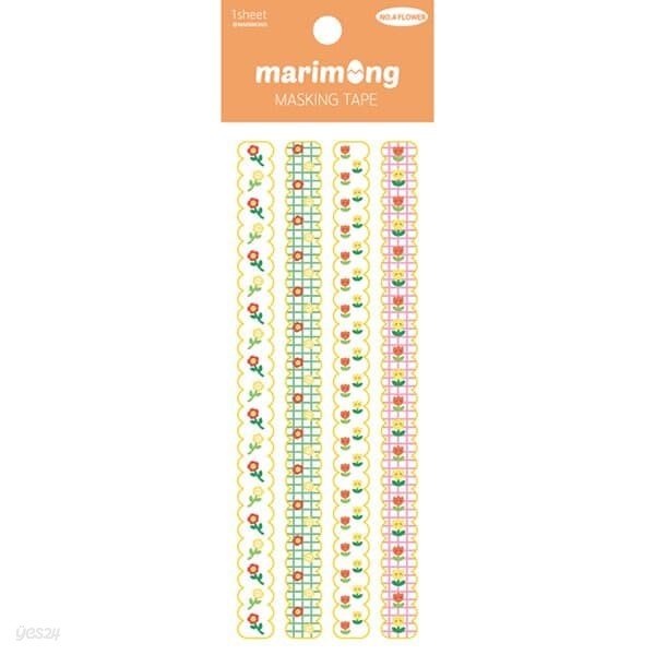 마스킹 테이프 - 마리몽 꽃 (1매)