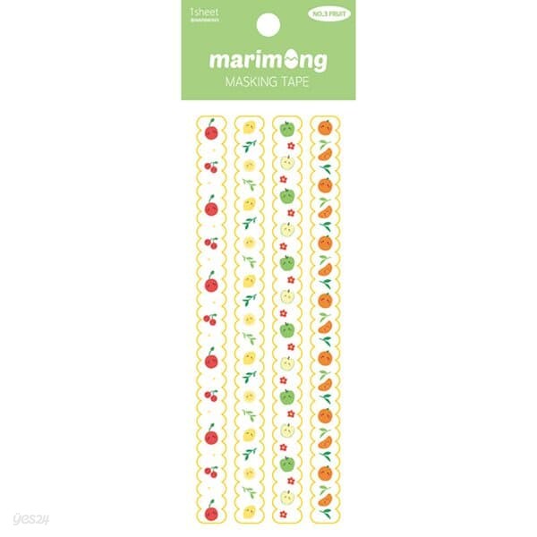 마스킹 테이프 - 마리몽 과일 (1매)