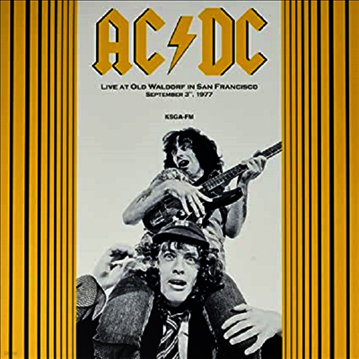 AC/DC — Live At Old Waldorf In San Francisco September 3 1977 앨범 커버