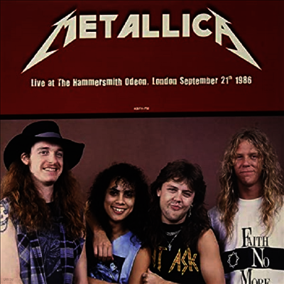 Metallica — Live At The Hammersmith Odeon, London September 21th 1986 앨범 커버