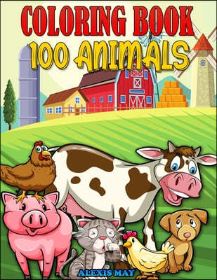 100 Animals Coloring Book