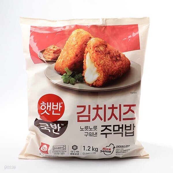 [CJ]햇반쿡반 김치치즈 주먹밥 100g x 12