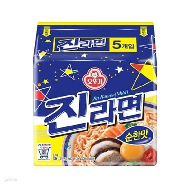 [오뚜기]진라면 순한맛 (120g X 5개)