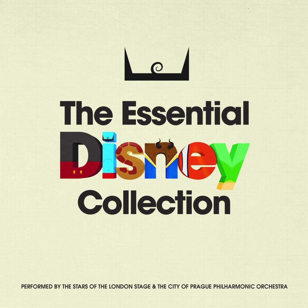 디즈니 애니메이션 히트곡 모음집 (The Essential Disney Collection) [투명 로얄블루 컬러 2LP]
