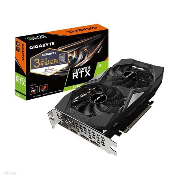 GIGABYTE 지포스 RTX 2060 UDV OC D6 6GB 피씨디렉트