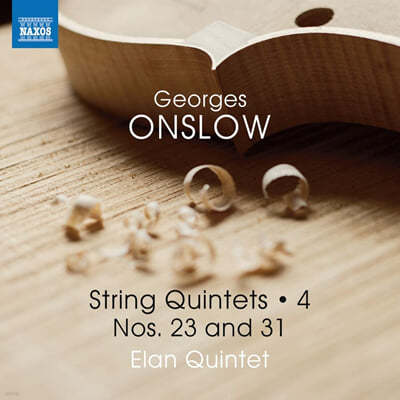 Elan Quintet 조르쥬 온슬로: 현악 오중주 4집 - 31, 23번 (Onslow: String Quintets, Vol. 4) 