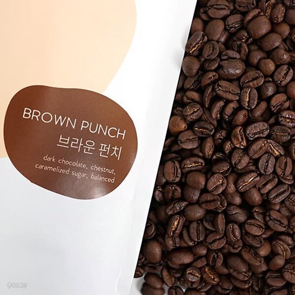 [브라운펀치 커피 원두] 부드럽고 고소한 커피 브라운펀치 200g