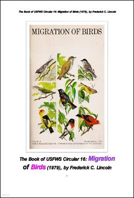 Ϲ̿ ö ̵. The Book of USFWS Circular 16: Migration of Birds (1979), by Frederick C. Lincoln