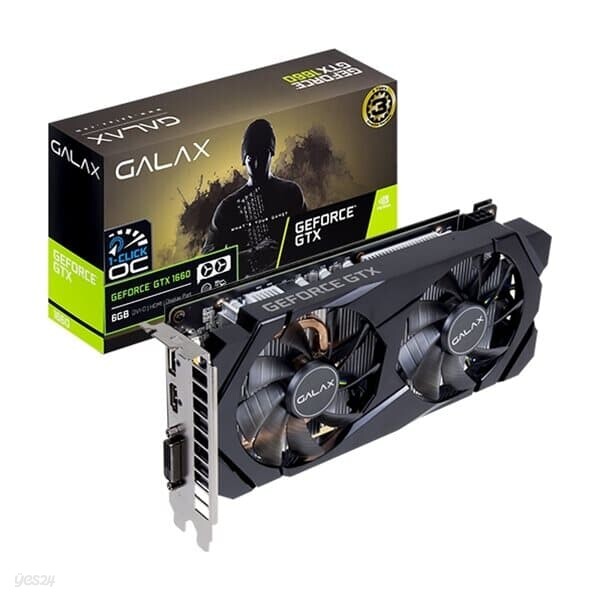(갤럭시) GALAX 지포스 GTX 1660 BLACK D D5 6GB