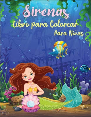 Sirenas Libro Para Colorear Para Ninas