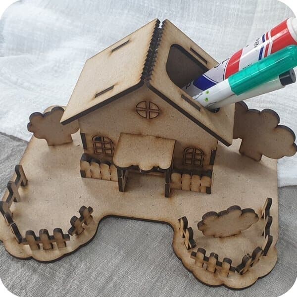 MDF 연필꽂이 하우스만들기 AI 인공지능교육 학습키트