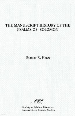 The Manuscript History of the Psalms of Solomon