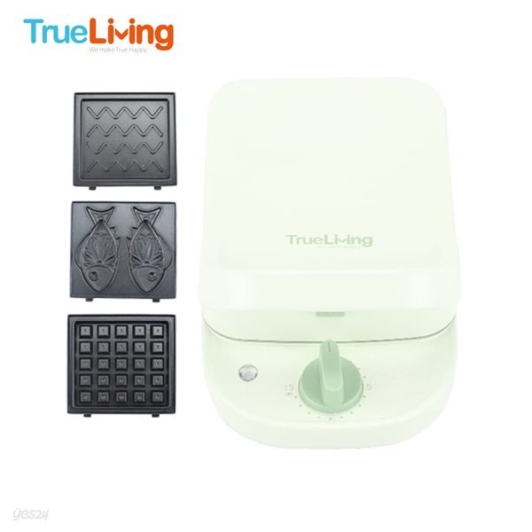 [TrueLiving] 트루리빙 3in1 샌드위치 와플메이커 (그린) TL-W600GR