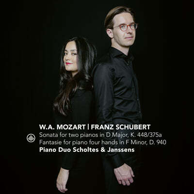 Piano Duo Scholtes & Janssens Ʈ: 2 ǾƳ븦  ҳŸ / Ʈ: ȯ (Mozart: Sonata For Two Pianos K.448 / Schubert: Fantasie D.940) 