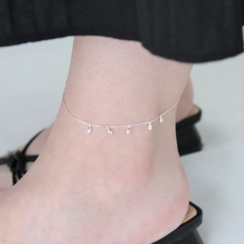 [Silver925] Water drop anklet