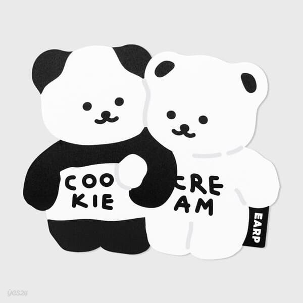 COOKIE CREAM-BLACK/WHITE(마우스패드)
