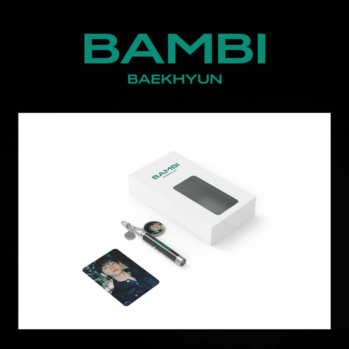 백현 (BAEK HYUN) - 포토 프로젝션 키링 BAMBI
