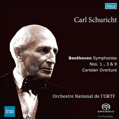 Carl Schuricht 베토벤: 교향곡 1번, 3번, 9번, 코리올란 서곡 (Beethoven: Symphonies Nos. 1, 3, 9, Coriolan Overture) 
