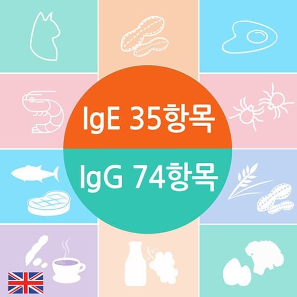 종합 알러지검사(IgE) &amp; 지연성 알러지검사(IgG) 109항목