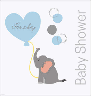Welcome baby boy, baby shower guest book (Hardback)