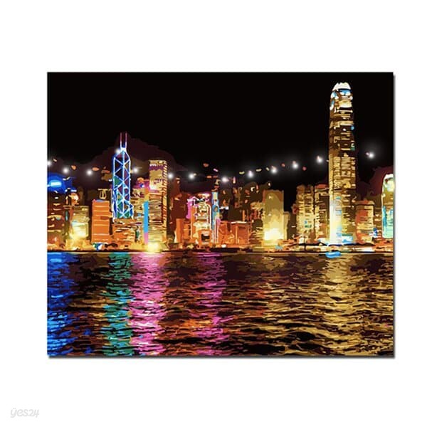 DIY LED 페인팅 - 어느도시의 밤풍경 LP03 (50x40)
