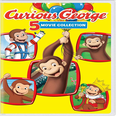 Curious George: 5-Movie Collection (ť : 5  ÷)(ڵ1)(ѱ۹ڸ)(DVD)