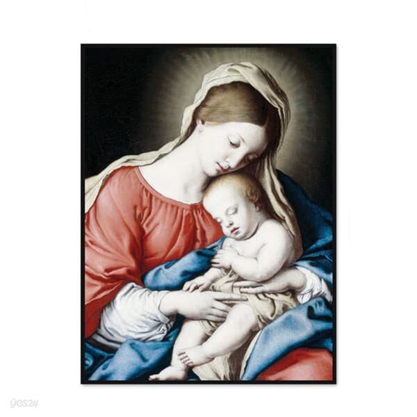 [더벨라] 사소페라토 - 성모 마리아와 잠이 든 아기 예수 Madonna with the Sleeping Christ Child