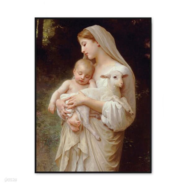 [더벨라] 부게로 - 순결 (아기 예수와 어린 양을 안고 있는 성모 마리아) - 부분 L'Innocence (Madonna and Child with Lamb) - Detail