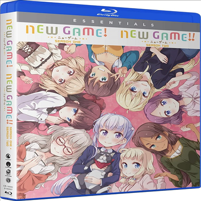 New Game!: Seasons One / New Game!!: Season Two ( :  1 & 2)(ѱ۹ڸ)(Blu-ray)