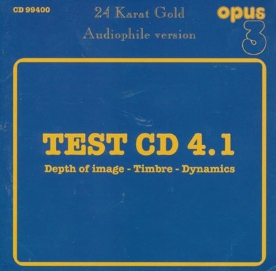 Test CD 4.1 - Depth Of Image - Timbre - Dynamics (미국반)