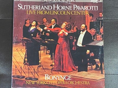 [LP] Bonynge & Pavarotti & Bonynge & Sutherland & - Live From Lincoln Center LP [U.K반]