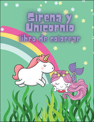 Sirena y Unicornio libro de colorear