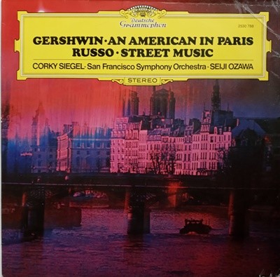 LP(수입) 루소: 거리의 음악 op.65, 거쉰: 파리의 어메리칸인 - 오자와 세이지/세겔 슈월 