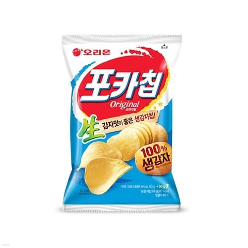 오리온 포카칩 오리지널 66g 20개