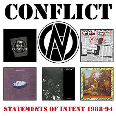 Conflict (øƮ) - Statements Of Intent 1988-1994 