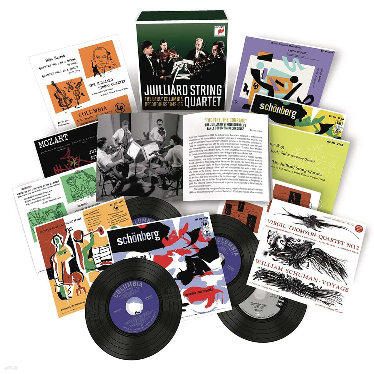 줄리어드 현악 사중주단 콜롬비아 초기 녹음 모음집 (Juilliard String Quartet - The Early Columbia Recordings 1949-1956)